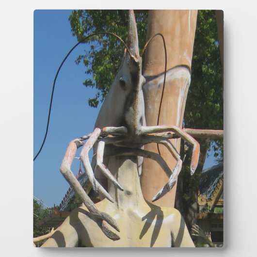 甲殻類AKAロブスターヘッド…仏教地獄 フォトプラーク (正面)