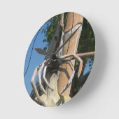 甲殻類AKAロブスターヘッド…仏教地獄 ラウンド壁時計 (傾斜)