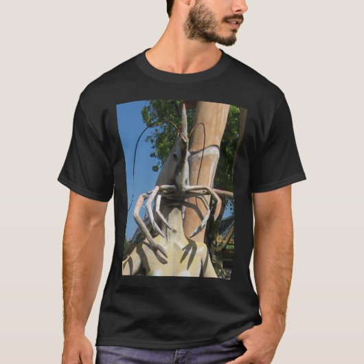 甲殻類AKAロブスターヘッド…仏教地獄 Tシャツ (正面)