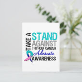 甲状腺がんに対して抵抗する ポストカード (スタンド正面)