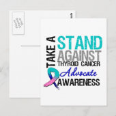 甲状腺がんに対して抵抗する ポストカード (正面/裏面)