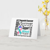 甲状腺がんに関する認知月の献上品 カード (黄色い花)