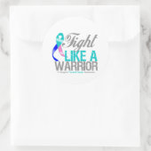 甲状腺がんのように戦う ラウンドシール (バッグ)