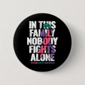 甲状腺がんの家族意識を支えるがん 缶バッジ (正面)