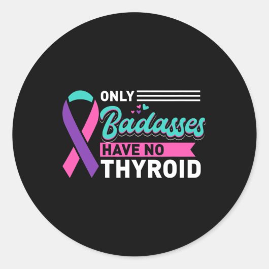 甲状腺がんの認知度が低いのはブレードだけである ラウンドシール (正面)