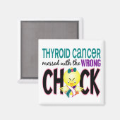 甲状腺がんは間違った亀裂でめちゃくちゃになった マグネット (正面/裏面)