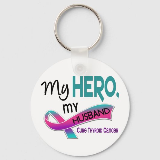 甲状腺がんヒーロー夫42 キーホルダー (正面)