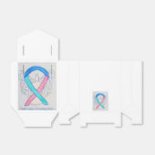 甲状腺がん啓発リボンパーティーの好意ボックス フェイバーボックス (折り畳みなし)