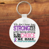甲状腺がん我々の強さ キーホルダー (正面)