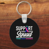 甲状腺がん戦士サポート分隊 キーホルダー (正面)