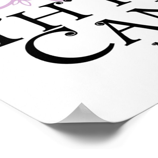 甲状腺がん蝶 ポスター (角)