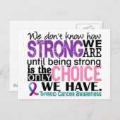 甲状腺がん 私たちはなんて強いんだ ポストカード (正面/裏面)