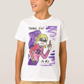 甲状腺剤の女の子のTシャツ Tシャツ