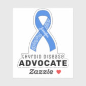 甲状腺疾患の擁護ビニールステッカー シール (シート)