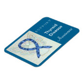 甲状腺疾患認識度エンジェルカスタムマグネット マグネット (左側)