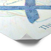 甲状腺疾患認識度リボンエンジェルアートポスター ポスター (角)