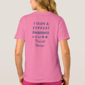 甲状腺疾患認識度リボンエンジェルシャツ Tシャツ (裏面)
