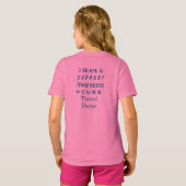 甲状腺疾患認識度リボンエンジェルシャツ Tシャツ (裏面フル)