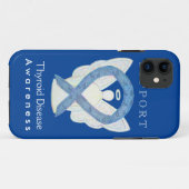 甲状腺疾患認識度リボンエンジェルフォンケース Case-Mate iPhoneケース (裏面(横))