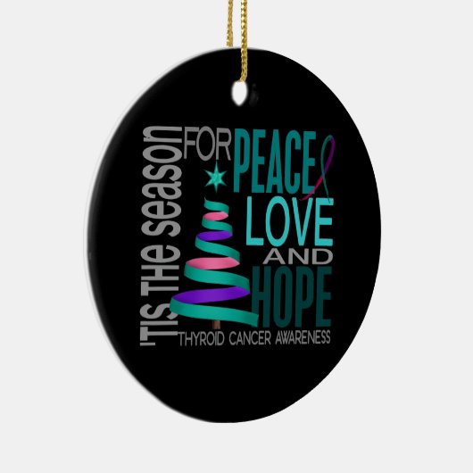 甲状腺癌のクリスマス1のオーナメント セラミックオーナメント (右)