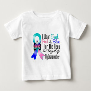 甲状腺癌のリボンの英雄私の祖母 ベビーTシャツ