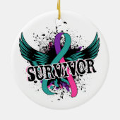 甲状腺癌の生存者16 セラミックオーナメント (裏面)