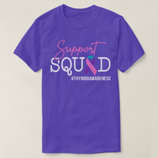 甲状腺認識度支援隊 Tシャツ (デザイン正面)