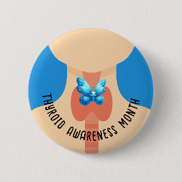 甲状腺認識度月 缶バッジ
