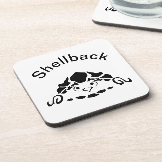 甲羅に隠れた怖い亀 コースター (左側)