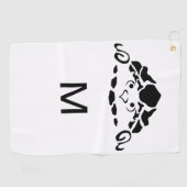 甲羅に隠れた怖い亀 ゴルフタオル (横)