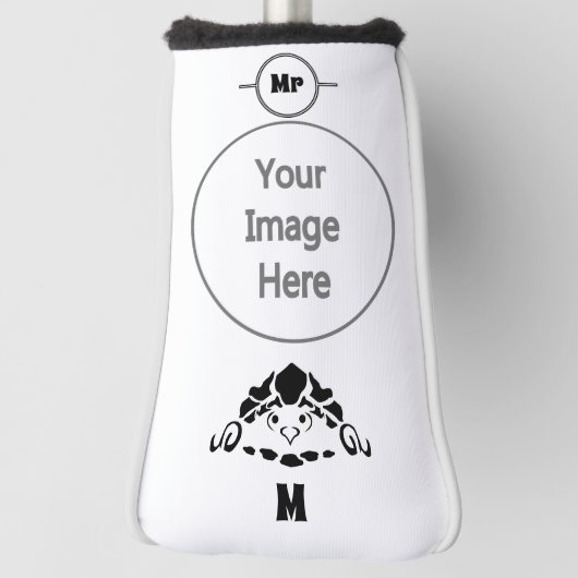 甲羅に隠れた怖い亀 ゴルフヘッドカバー (回転90)