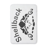 甲羅に隠れた怖い亀 バスマット (正面縦)