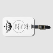 甲羅に隠れた怖い亀 ラゲッジタグ (正面横)