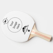 甲羅に隠れた怖い亀 卓球ラケット (横)