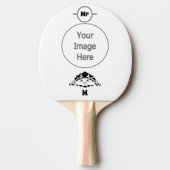 甲羅に隠れた怖い亀 卓球ラケット (正面)