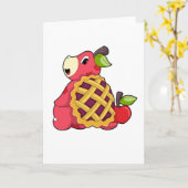 甲羅の付いた亀 カード (黄色い花)