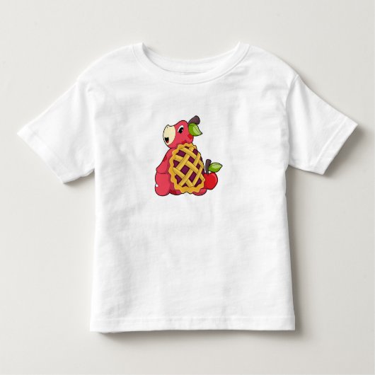 甲羅の付いた亀 トドラーTシャツ (正面)