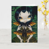 「甲虫の翼」グリーティングカード カード (黄色い花)