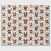 甲虫アート昆虫昆虫学 ラッピングペーパー (フラット)