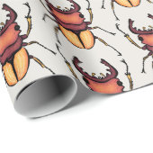 甲虫アート昆虫昆虫学 ラッピングペーパー (ロールコーナー)