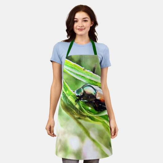 甲虫エプロン エプロン (着用した状態)