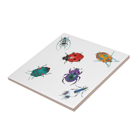 甲虫カラフル類 タイル (側面)