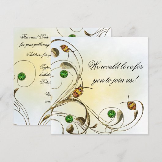 甲虫 招待状 (正面/裏面)