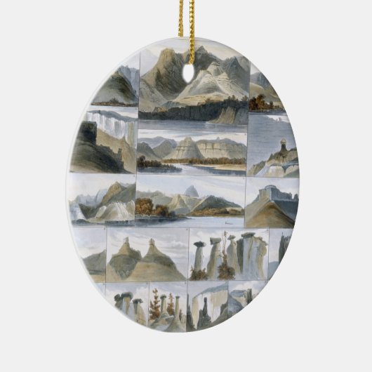 甲革ミズーリの驚くべき丘は、35 fをめっきします セラミックオーナメント (右)