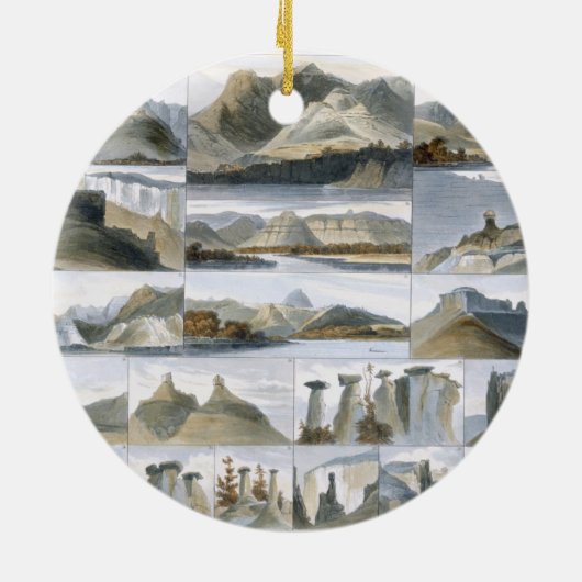 甲革ミズーリの驚くべき丘は、35 fをめっきします セラミックオーナメント (裏面)