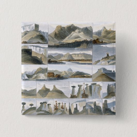 甲革ミズーリの驚くべき丘は、35 fをめっきします 缶バッジ (正面)