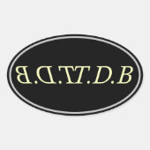 甲 楕円形シール (正面)