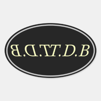 甲 楕円形シール