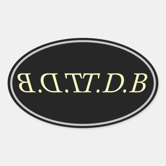 甲 楕円形シール (正面)