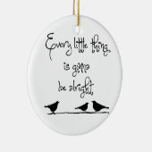 申し分なくあることを行くこと セラミックオーナメント (右)